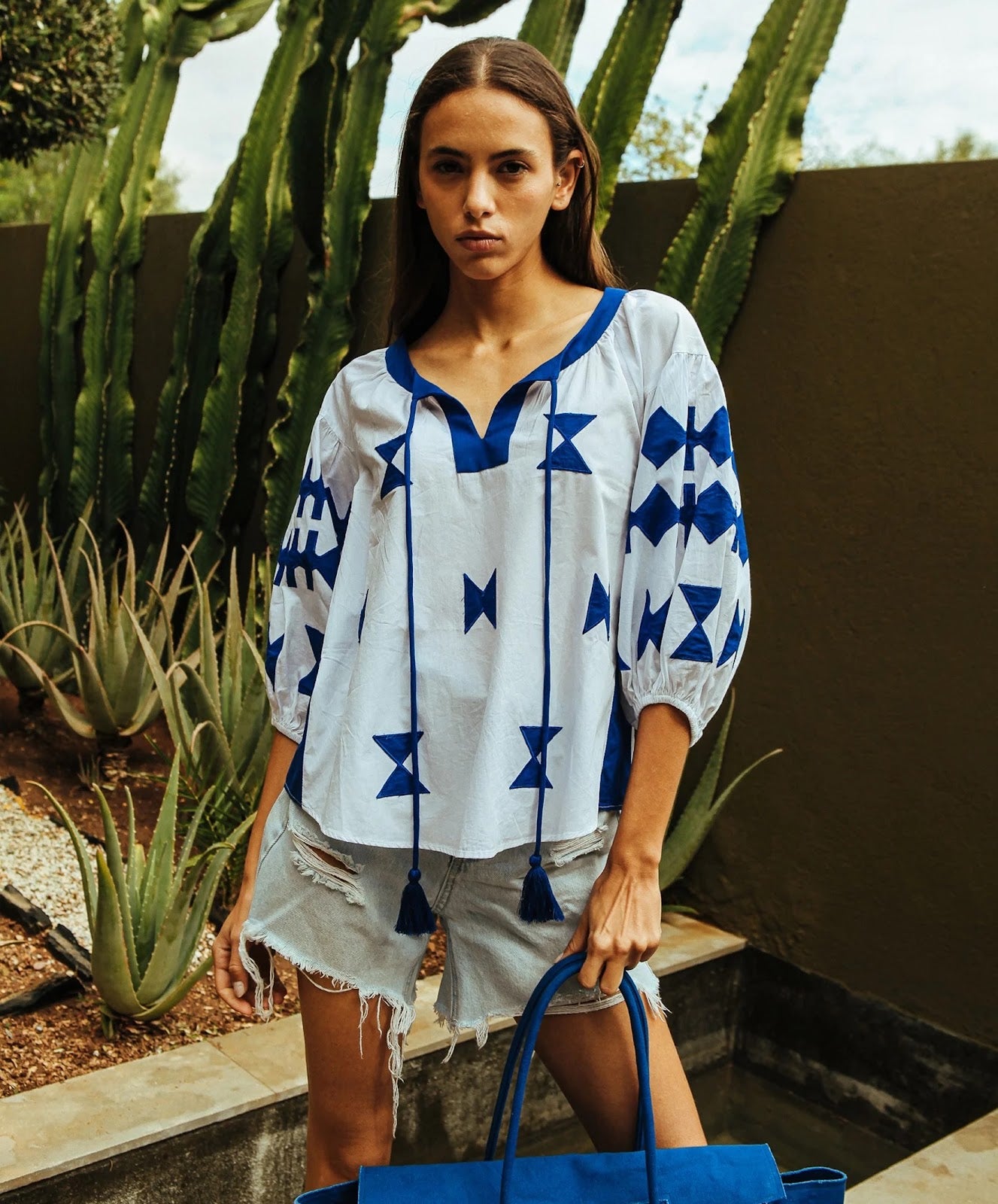 Aldgate top - Blue colorway