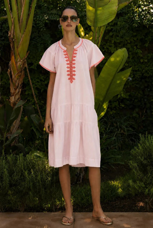 Carnation dress - Pink Coral colorway