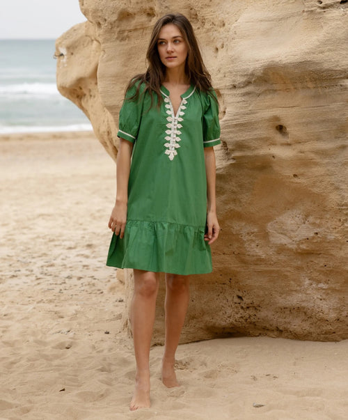 Cannes dress - Leaf colorway