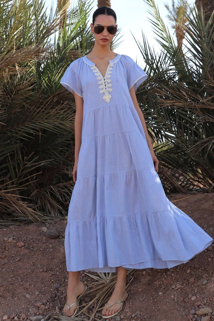 Camelia maxi dress - Blue colorway