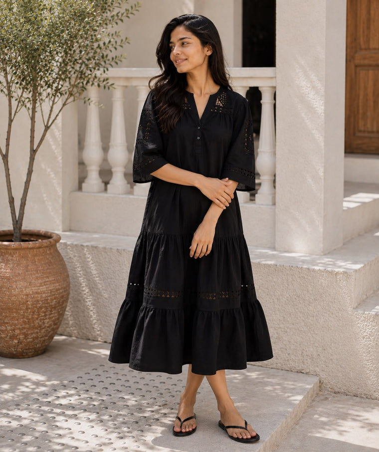 Simran Cutwork Dress
