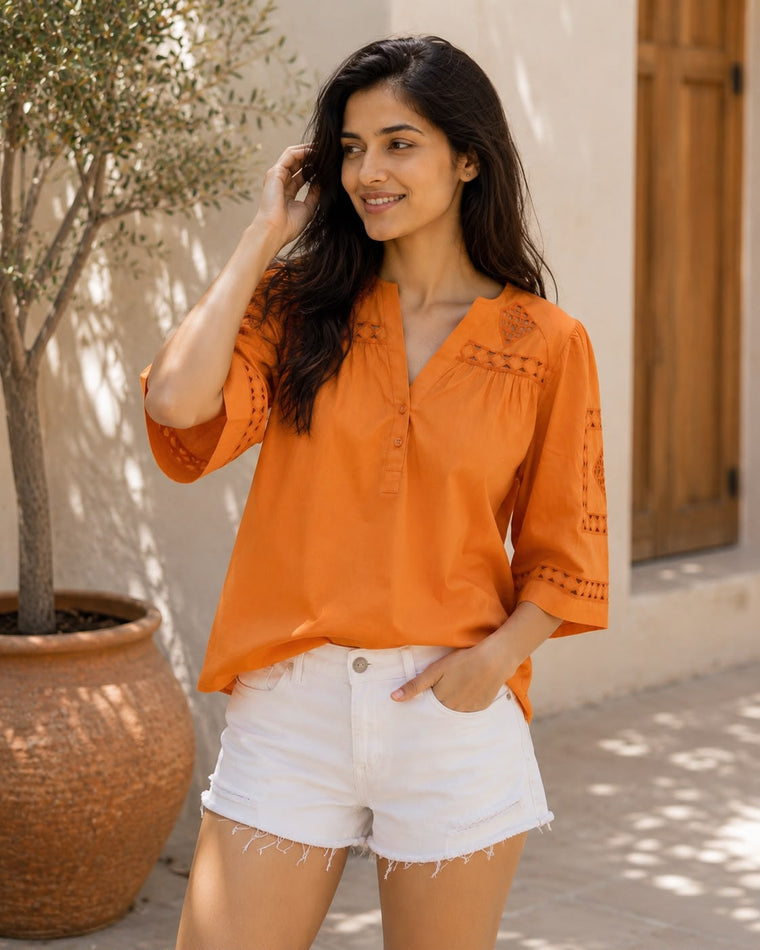 Cutwork Top