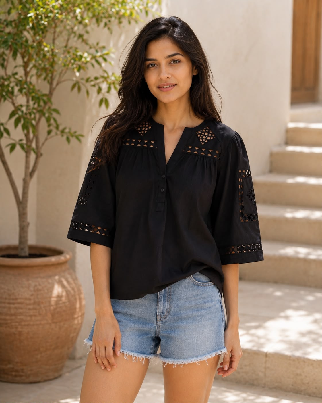 Cutwork Top