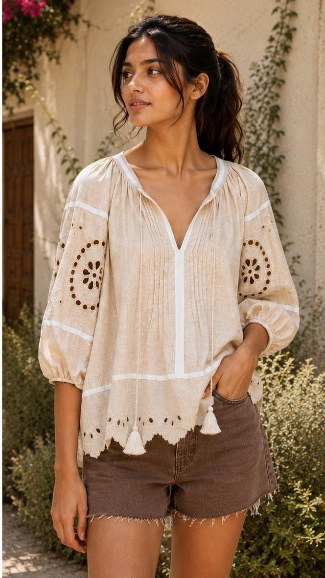 Cotton Linen Top